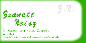 zsanett neisz business card